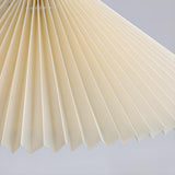 Natural 3-Light Pleated Wood Cone Island Hanging Light Image - 6