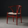 Natural Beech Wood Wishbone Back Dining Arm Chair Image - 19