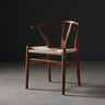 Natural Beech Wood Wishbone Back Dining Arm Chair Image - 33