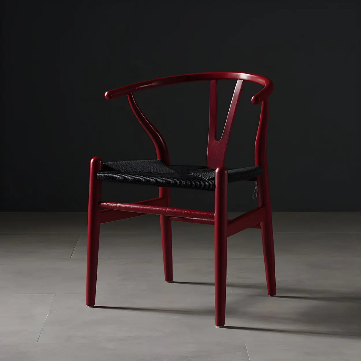 Natural Beech Wood Wishbone Back Dining Arm Chair Image - 36