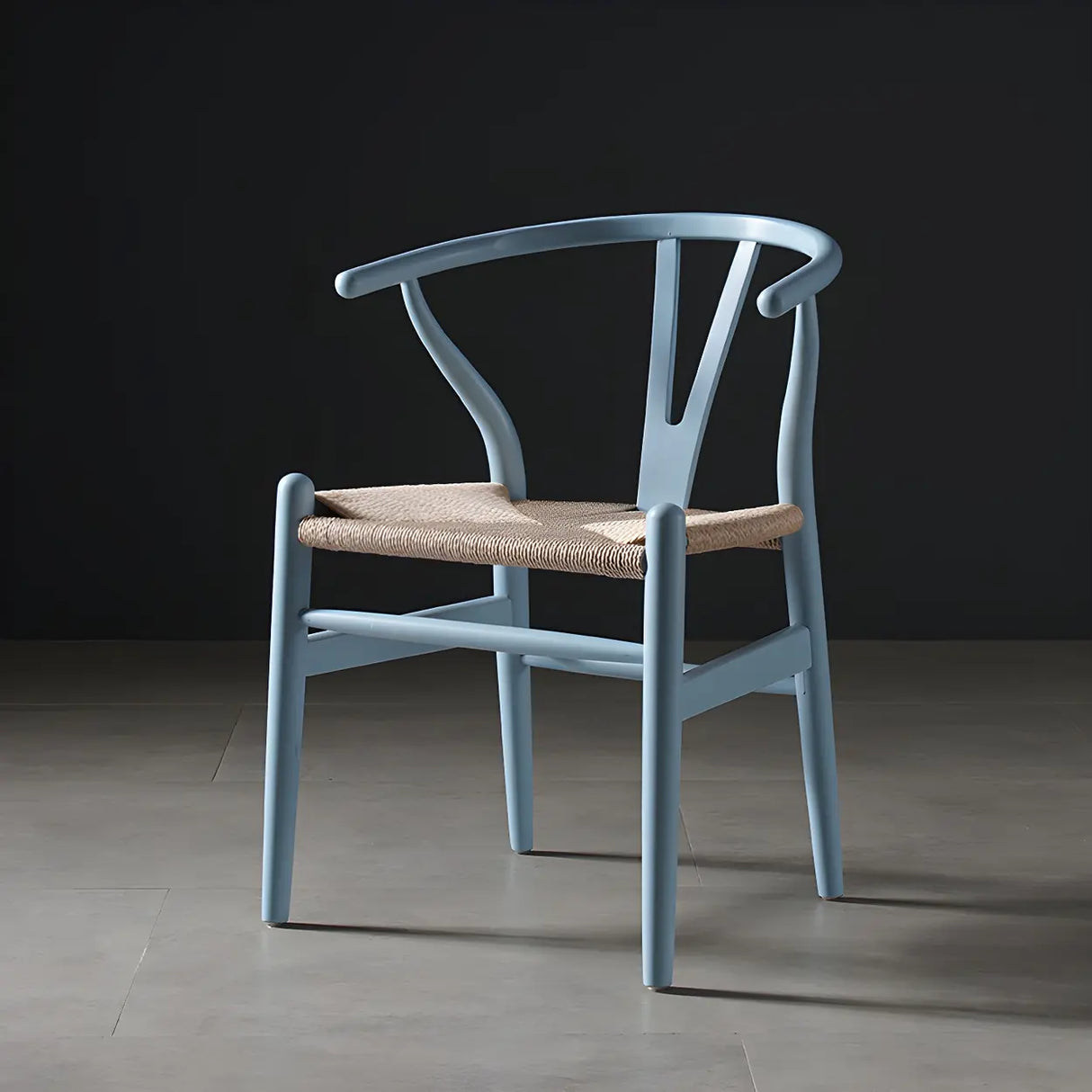 Natural Beech Wood Wishbone Back Dining Arm Chair Image - 57