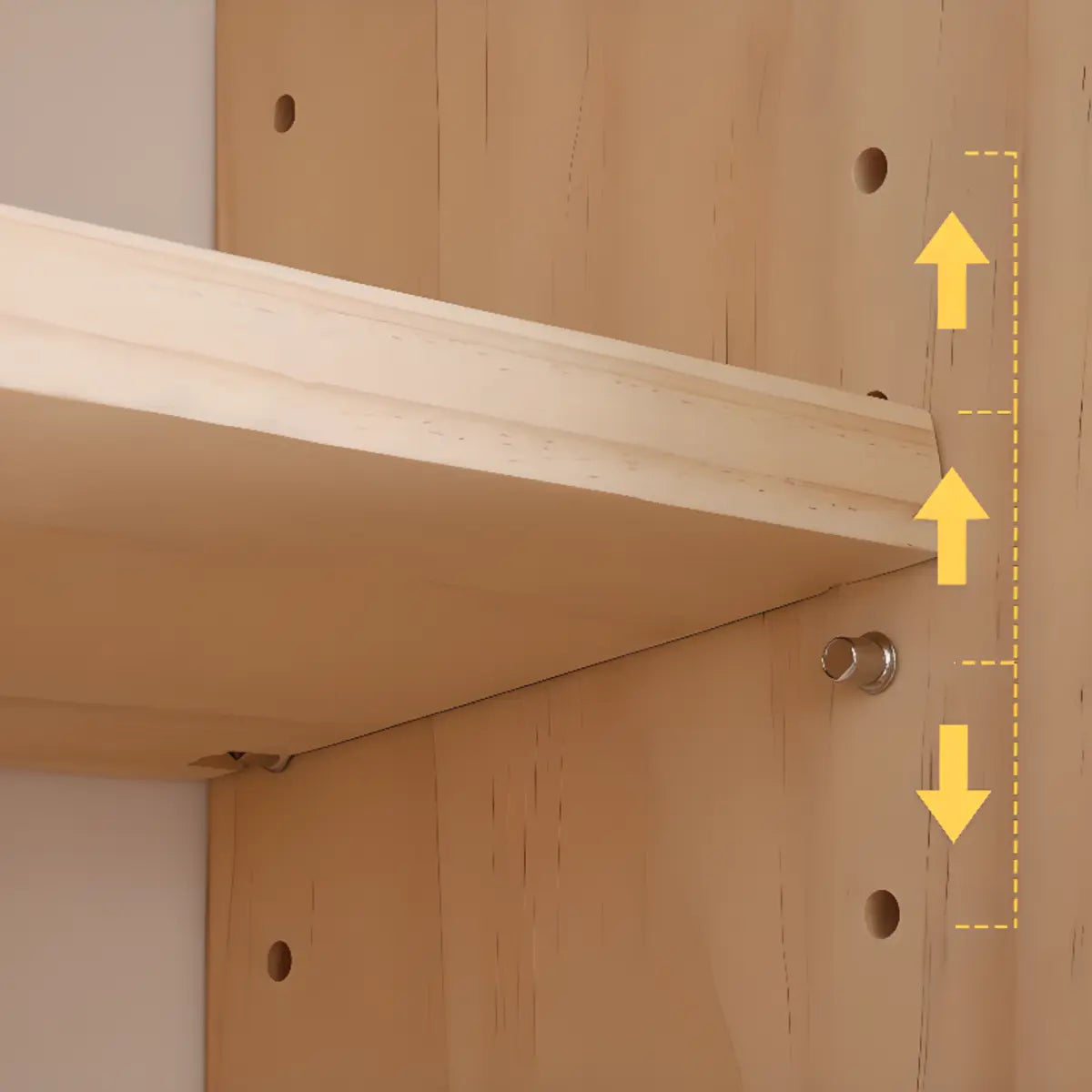 Natural Finish Casual Ladder Wooden Display Bookshelf Image - 7