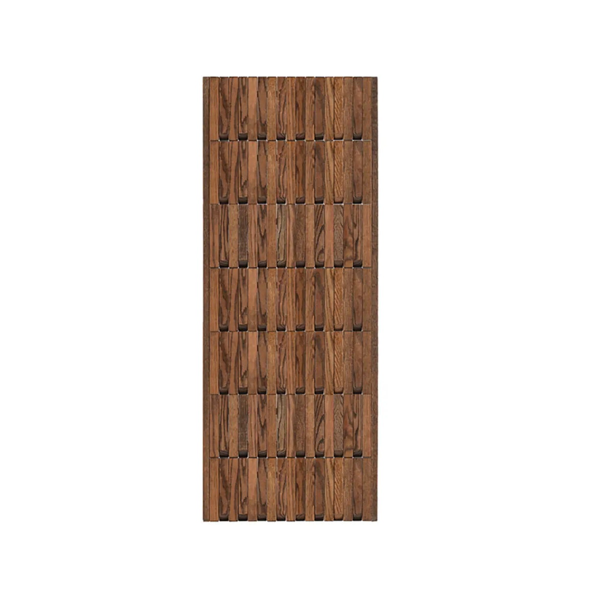 Natural Finish Hooks Wooden Floating Mount Hall Tree Image - 25