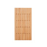 Natural Finish Hooks Wooden Floating Mount Hall Tree Image - 2