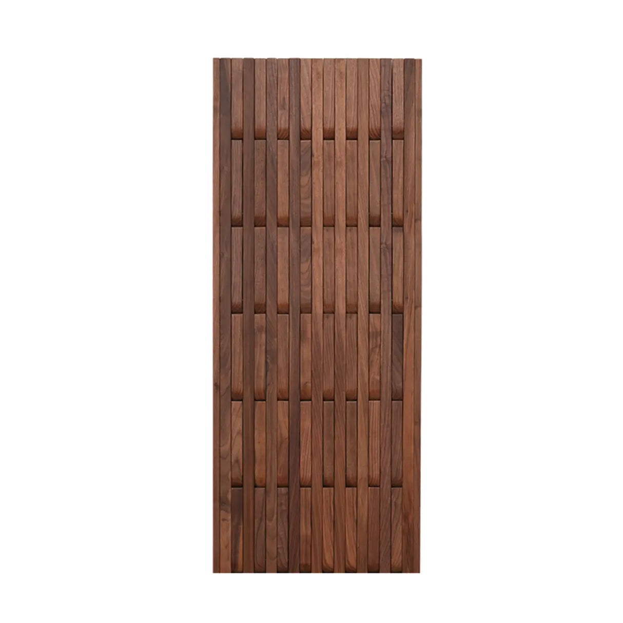 Natural Finish Hooks Wooden Floating Mount Hall Tree Image - 34
