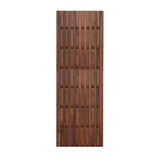 Natural Finish Hooks Wooden Floating Mount Hall Tree Image - 35