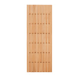 Natural Finish Hooks Wooden Floating Mount Hall Tree Image - 6