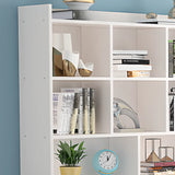 Natural Finish L-Shaped Wood Credenza Desk with Storage Image - 6