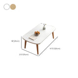Natural Finish Manufactured Wood Storage Coffee Table Image - 14