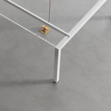 Natural Finish Multi-person Long Wooden Writing Desk Image - 8