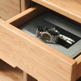 Natural Finish Open Back Pine Vertical Tall Bookcase Image - 7