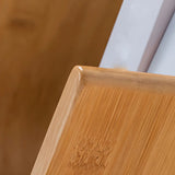 Natural Finish Open Bamboo Etagere Tree Shape Bookcase Image - 14