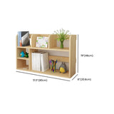 Natural Finish Open Casual Timber Storage Bookcase Image - 16