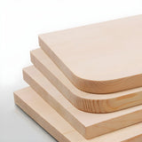Natural Finish Pine Wood Rectangular Coffee Table Image - 4