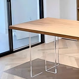 Natural Finish Rectangular Standard Writing Desk Image - 8