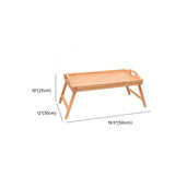 Natural Finish Small Single Folding Bamboo Tray Desk #size