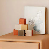 Natural Finish Solid Wood Open Storage Kids Nightstand Image - 10