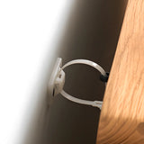 Natural Finish Vertical Wood Closed Display Bookcase Image - 14