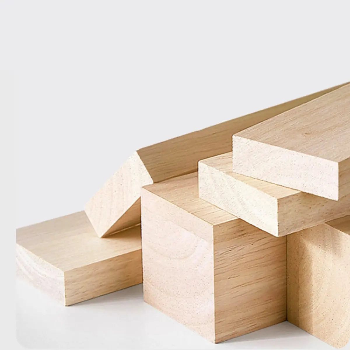 Natural Finish Vertical Wood Closed Display Bookcase Image - 9
