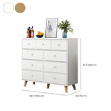 Natural Finish Wood Dresser for Nine Drawers Image - 22