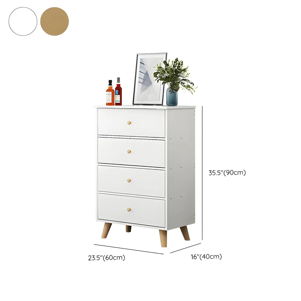 Natural Finish Wood Dresser for Nine Drawers 