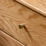 Natural Finish Wood Kids Nightstand with Drawers Image - 9