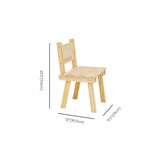 Natural Finish Wood Rectangle Toddler Table Chair Set Image - 12