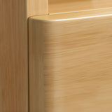 Natural Finish Wood Tip Resistant Kids Nightstand Image - 7