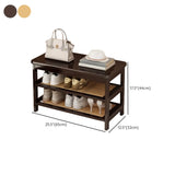 Natural Multi-Tier Bamboo Shoe Storage Rack Entryway #size