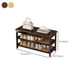 Natural Multi-Tier Bamboo Shoe Storage Rack Entryway Image - 40