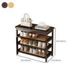 Natural Multi-Tier Bamboo Shoe Storage Rack Entryway Image - 42