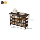 Natural Multi-Tier Bamboo Shoe Storage Rack Entryway Image - 44