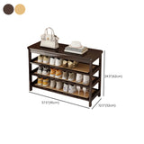 Natural Multi-Tier Bamboo Shoe Storage Rack Entryway Image - 45