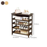Natural Multi-Tier Bamboo Shoe Storage Rack Entryway Image - 46