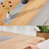 Natural Pine Rectangle Double Pedestal Single Table Image - 6