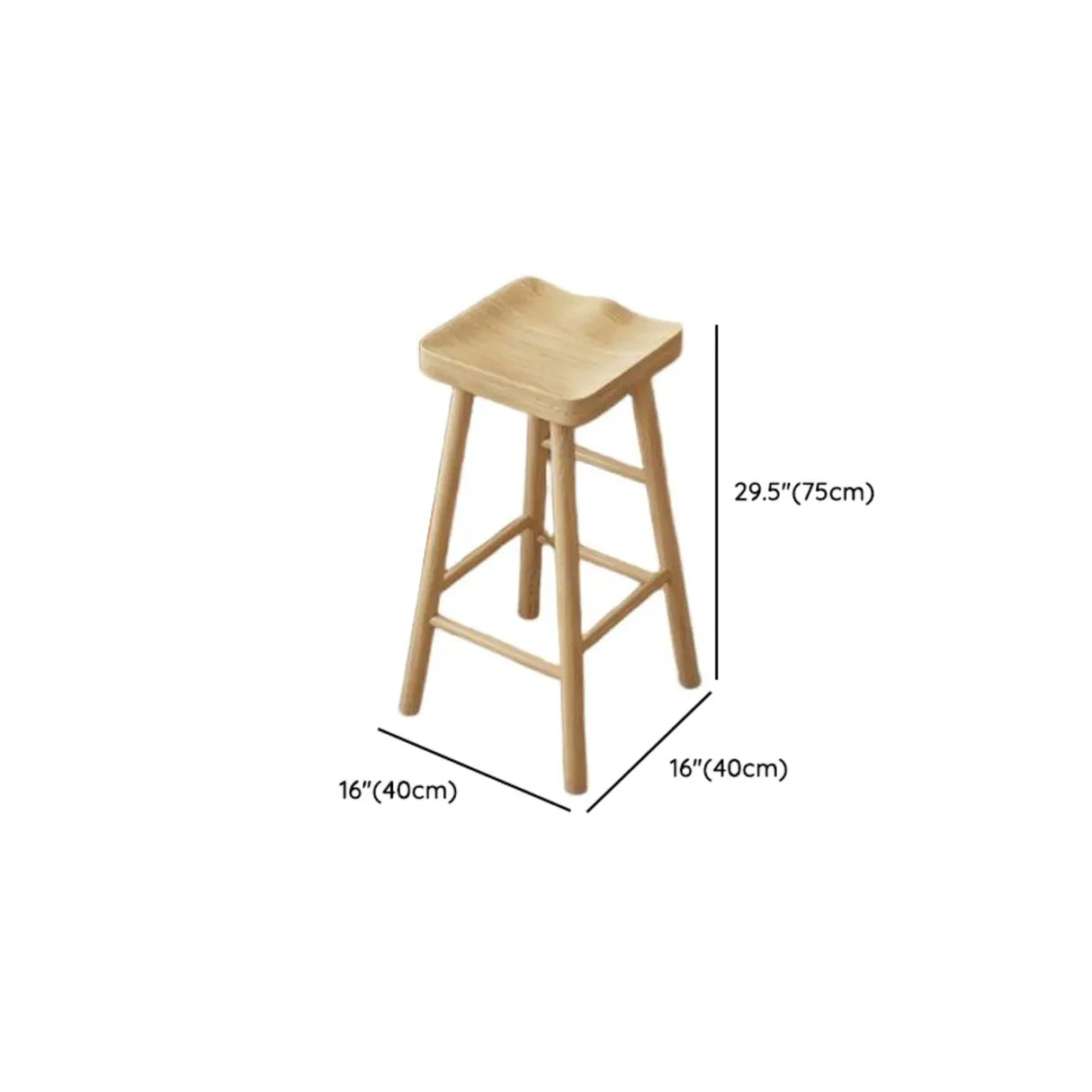 Natural Pine Wood Double Pedestal Storage Bar Table Image - 14