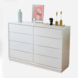 Natural Pine Wood Multi-Drawer Dresser for Bedroom Image - 2
