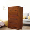 Natural Pine Wood Multi-Drawer Dresser for Bedroom Image - 21