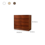 Natural Pine Wood Multi-Drawer Dresser for Bedroom #size