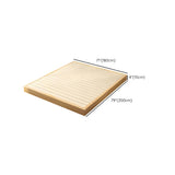 Natural Queen Platform Solid Wood Minimalist Bed Frame Image - 16