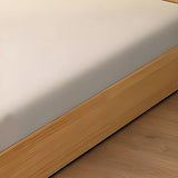 Natural Queen Platform Solid Wood Minimalist Bed Frame Image - 8