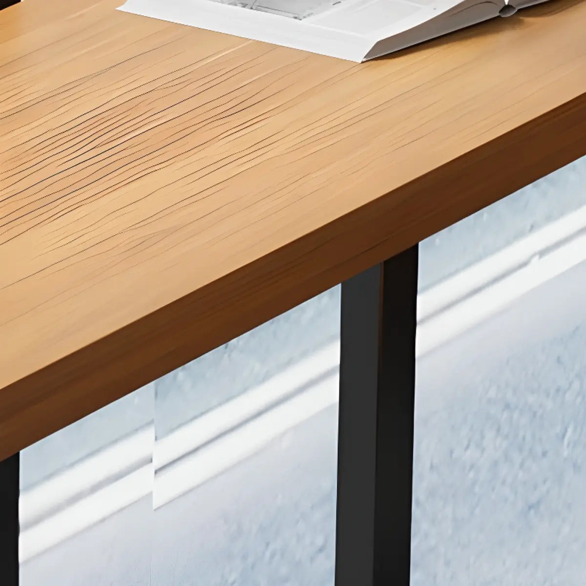 Natural Rectangular Pine Long Bar Table for Dining Image - 7