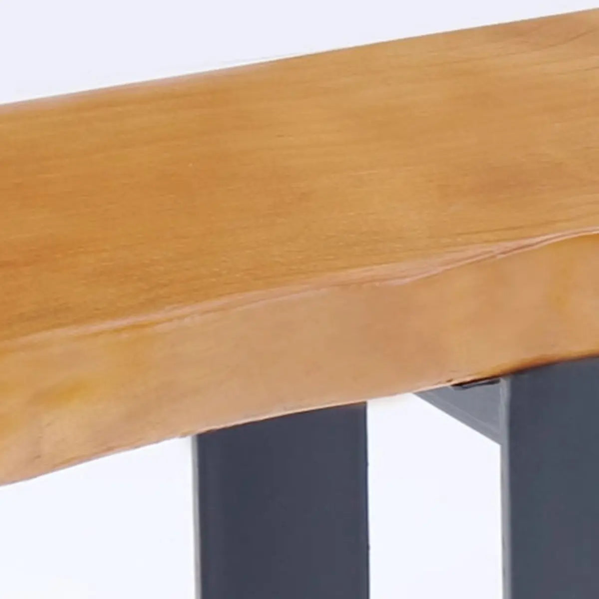 Natural Rectangular Wood Large Bar Table with Leg Support Image - 6