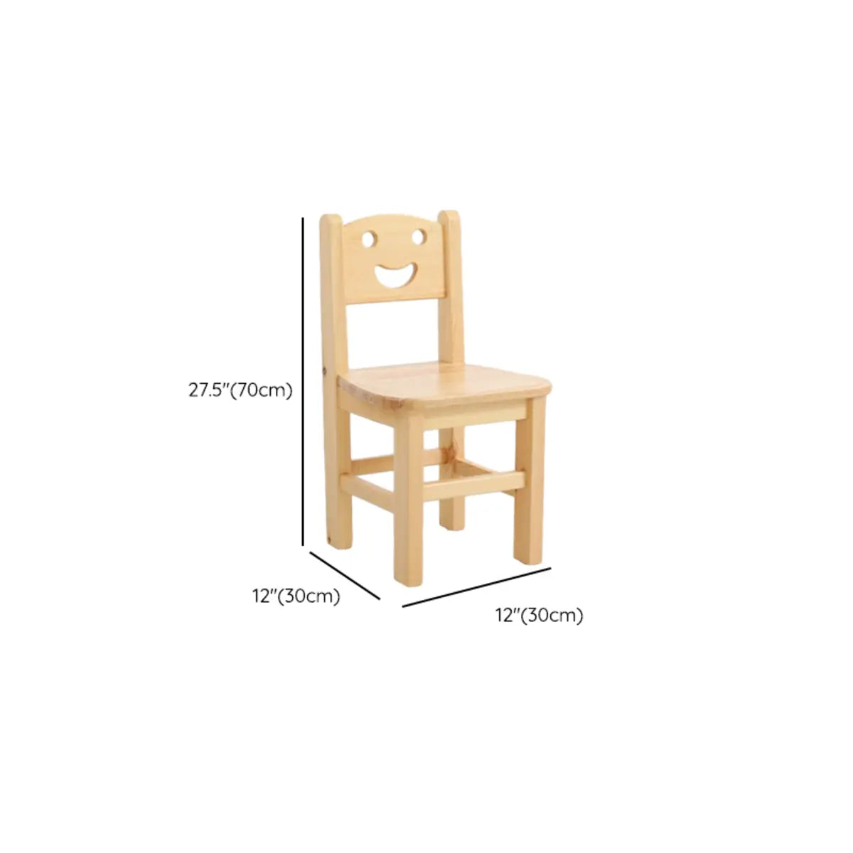 Natural Wood Kids Learning Table Chair Set with Storage Image - 9