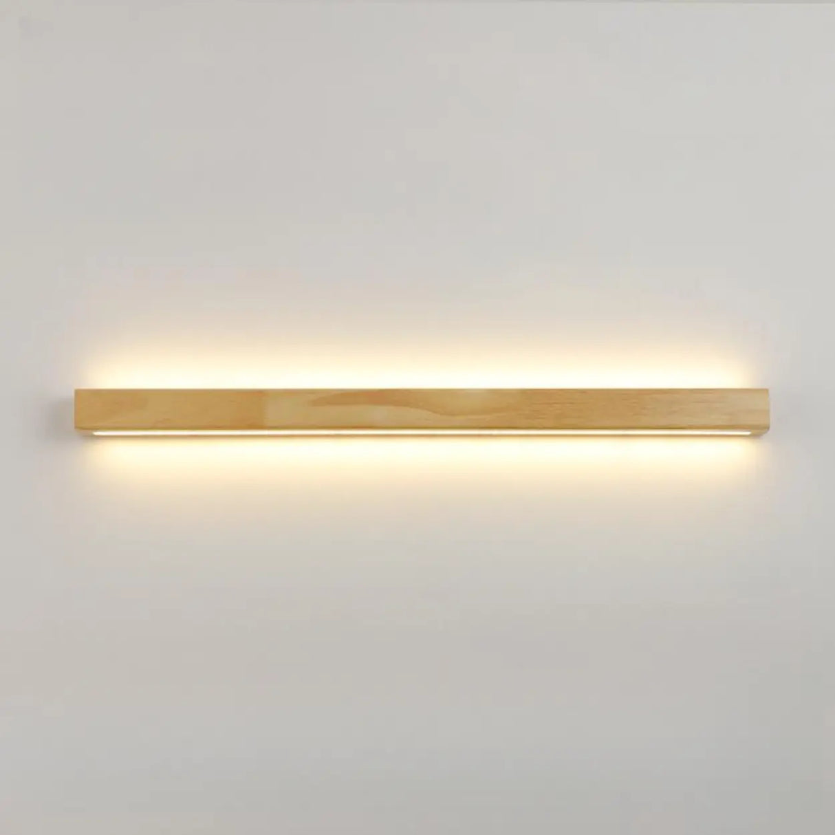 Natural Wood Living Room Up Down Wall Vanity Light Image - 11