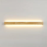 Natural Wood Living Room Up Down Wall Vanity Light Image - 11
