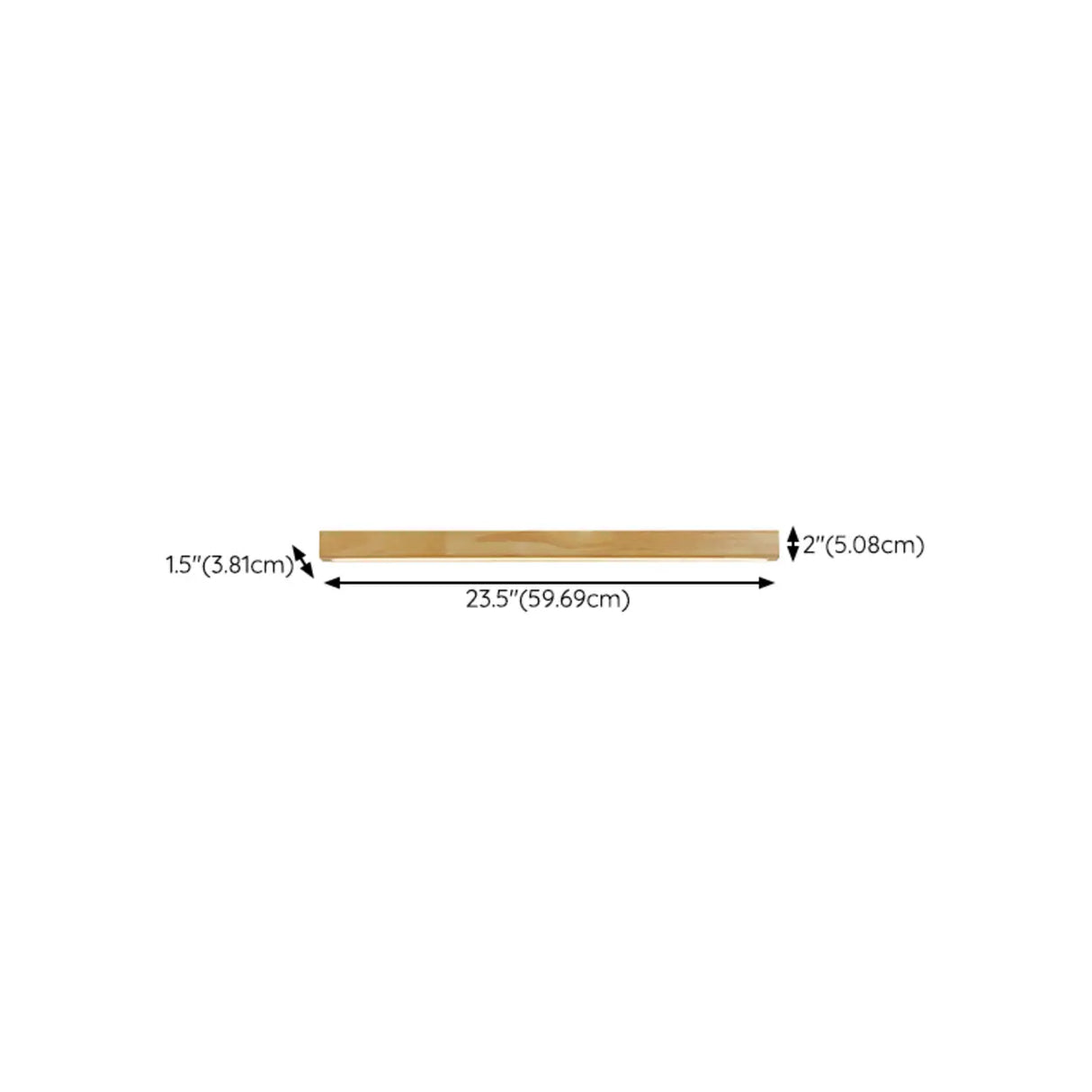 Natural Wood Living Room Up Down Wall Vanity Light 