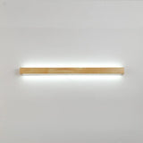 Natural Wood Living Room Up Down Wall Vanity Light Image - 6