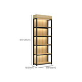Natural Wood Open Multi-Function Large Display Cabinet Image - 29