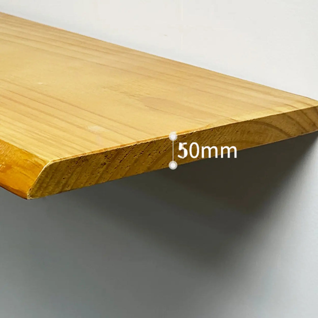 Natural Wood Rectangular Clear Acrylic Legs Console Table Image - 5